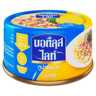 Nautilus Lite Sandwich Tuna Flakes in Spring Water นอติลุส ไลท์ ทูน่า แซนวิช ในน้ำแร่ 165 กรัม