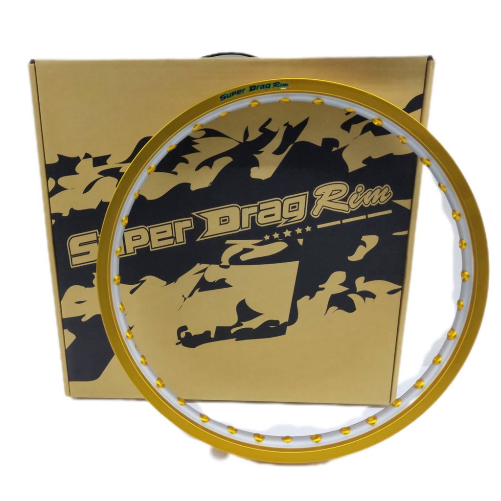 Bánh xe Super Drag Rim màu vàng (đục mắt)