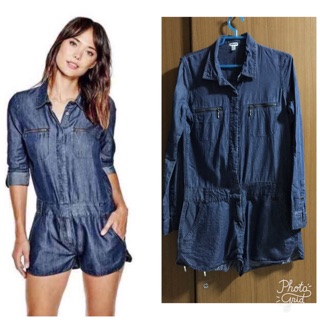 Guess denim jumpsuit  ผ้ายีนส์เนื้อบาง แพทเทิร์นเก๋เท่ห์มากค่ะ