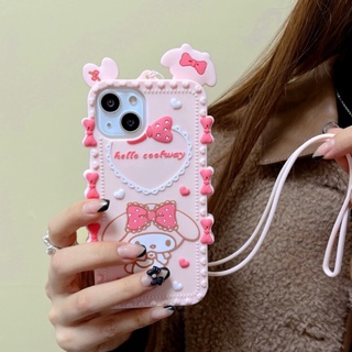 เคสซิลิโคนMelody พร้อมสายคล้องคอ CS02（สายคล้องคอไม่ได้มีลายมายเมทุกอันนะคะรอบเก่าจะไม่มีมายเมรอบใหม่ถึงจะมีลายมายเมคะ