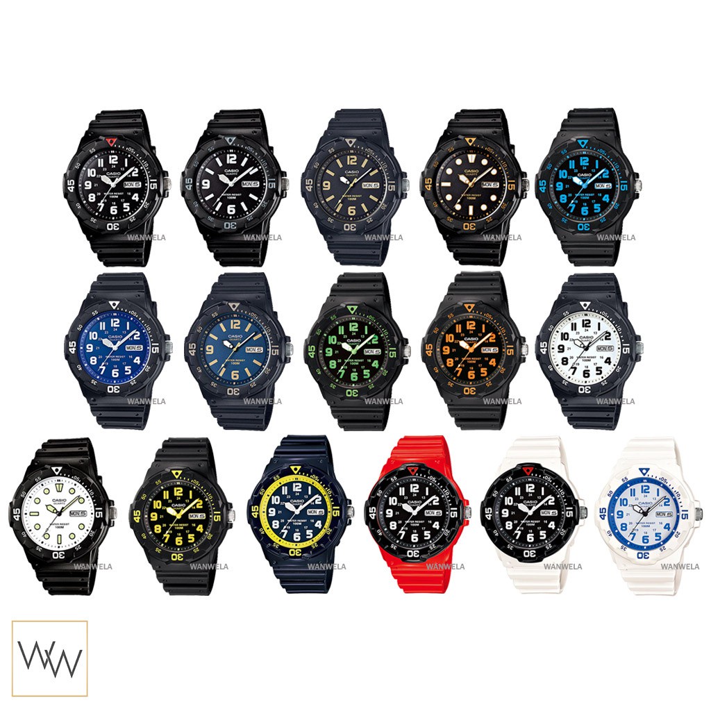 นาฬิกาข้อมือผู้ชาย สายนาฬิกาข้อมือซิลิโคน [ใส่โค้ดลดเพิ่ม] ของแท้ นาฬิกาข้อมือ Casio ผู้ชาย รุ่น MRW-200 (MRW-200H / MRW