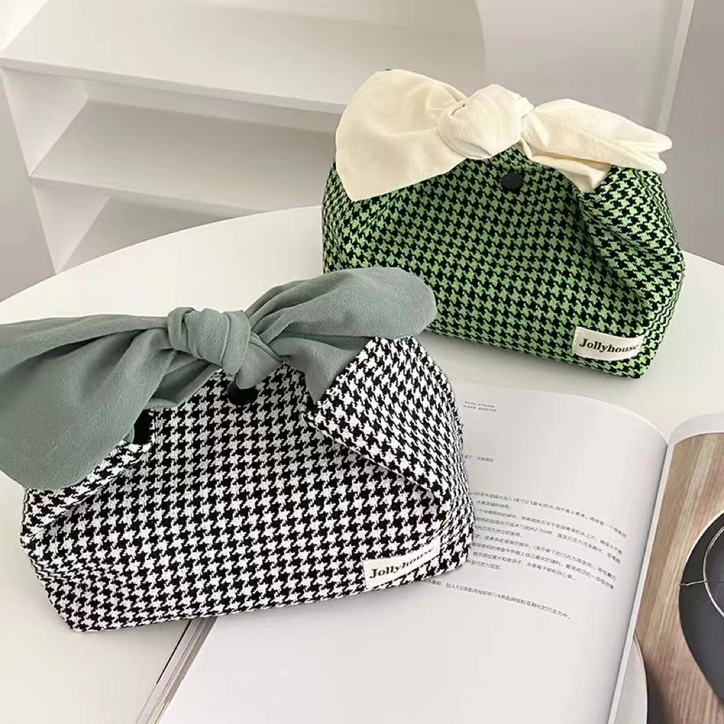 Japanese canvas bento bag/portable lunch box bag Lunch box bag Bento insulated bag Insulating bag Ch