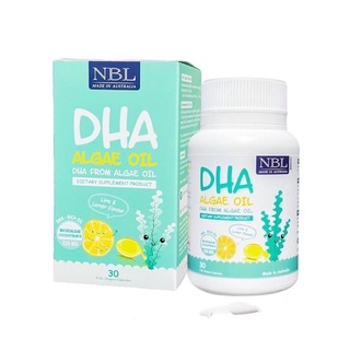 NBL DHA Algae Oil  บำรุงสมอง วิตามินสำหรับเด็ก 30แคปซูล