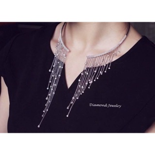 สร้อยคอ/ต่างหู/กำไลเพชรczแท้ งาน hiend jewelry