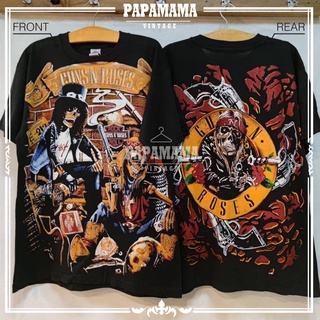 [ GUNS N ROSES ] OVP All Over Print กันส์ เอน โรสเสส เสื้อวง เสื้อทัวร์ เสื้อร๊อค เสื้อวินเทจ papamama vintage