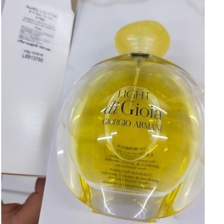 100ml. กล่องขาว เทสเตอร์ ของแท้ ฉลากไทย ห้างไทย Giorgio Armani Light Di Gioia EDP 100ml น้ำหอม ของแท้ สี เหลือง