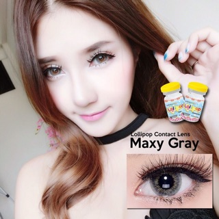 คอนแทคเลนส์แฟชั่นลาย Maxy สีเทา