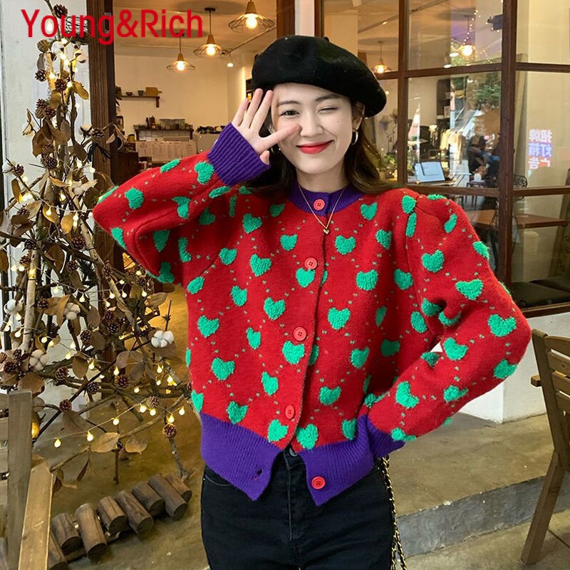 Y & R Xiaoxiang เสื้อกันหนาว แจ็กเก็ต แบบหนา สไตล์เกาหลี ตะวันตก สําหรับผู้หญิง
