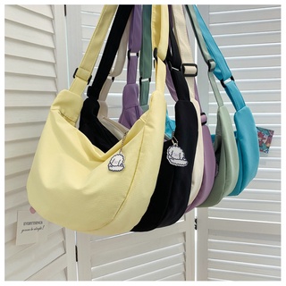 Jasmin NOIR กระเป๋าสะพายไหล่ ผ้าแคนวาส แฟชั่นเรียบง่าย สําหรับสตรี