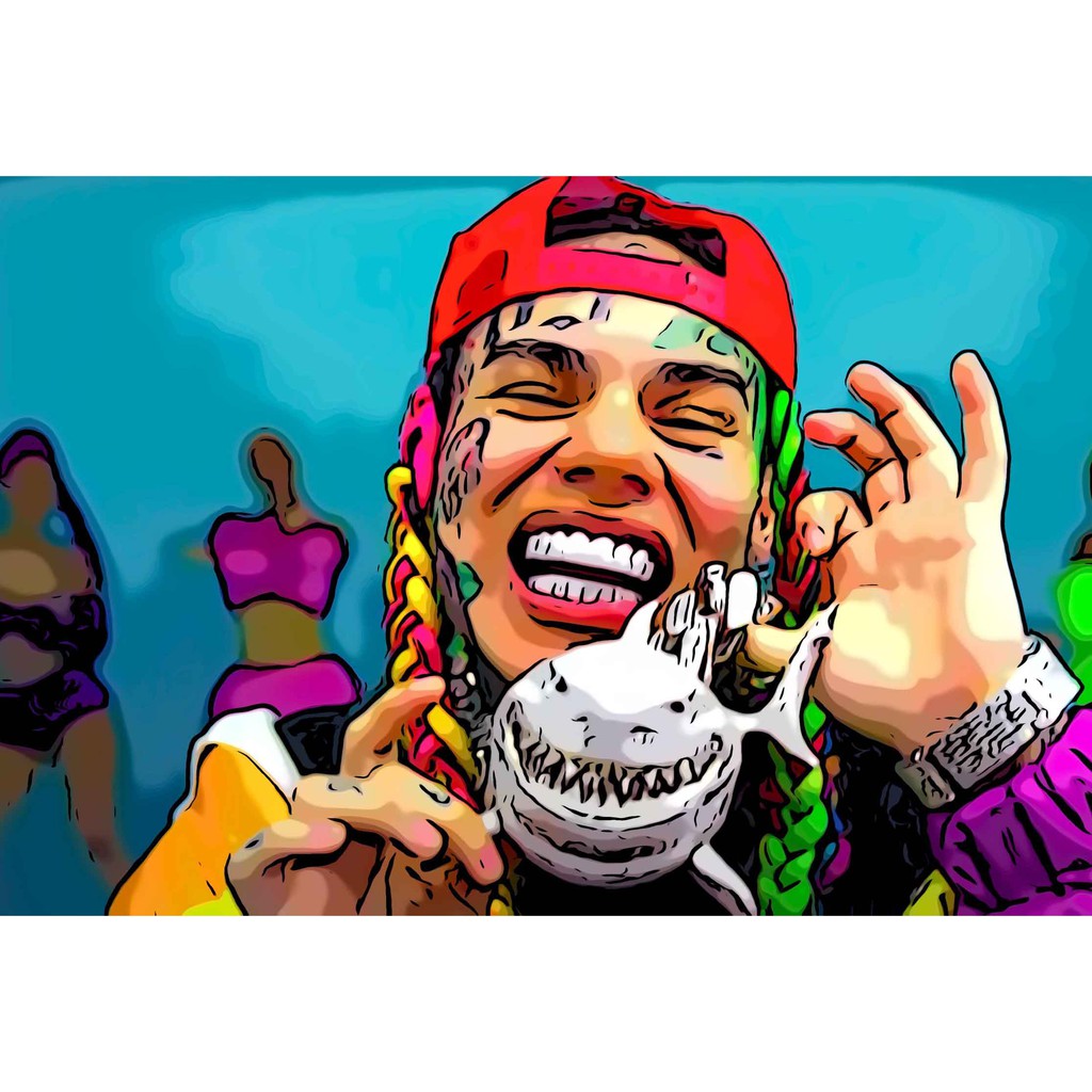 โปสเตอร์ 6ix9ine เทคาชิ ซิกซ์ไนน์ Tekashi69 Poster Hip hop Hiphop ฮิปฮอป rapper แร็ปเปอร์ ของขวัญ โป