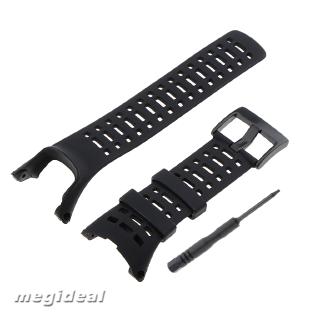 Black Soft Rubber Watchband Strap for Suunto Ambit1/Ambit2/Ambit3 Replace