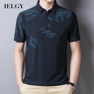 Ielgy เสื้อโปโล แขนสั้น ลําลอง สําหรับผู้ชาย