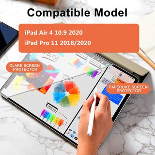 ฟิล์มกันรอยหน้าจอ เนื้อแมตต์ กันแสงสะท้อน ความไวแสงสูง สําหรับ iPad Air 5 10.9 2022 Air 4 10.9 2020 Pro 11 2021 2020 2018