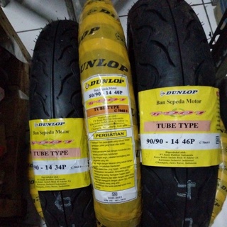 Dunlop TT901 ยางนอกรถมอเตอร์ไซค์ แบบห่วง 14 เส้น (70/90-80/90-90/90)