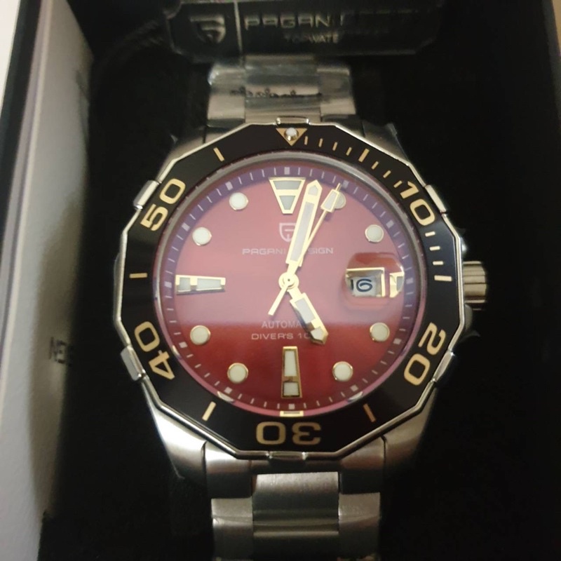 🔥รุ่นLimited🔥นาฬิกา PAGANI DESIGN PD1617 (รุ่นดาบแดง) ระบบ AUTOMATIC  ของแท้💯%