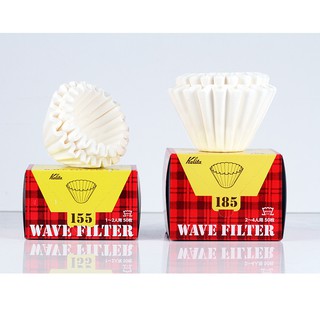 Kalita 185/155 Kalita Wave Paper Filter กระดาษกรอง ฟิลเตอร์ กาแฟ สีขาว (บรรจุกล่องละ 50 แผ่น)