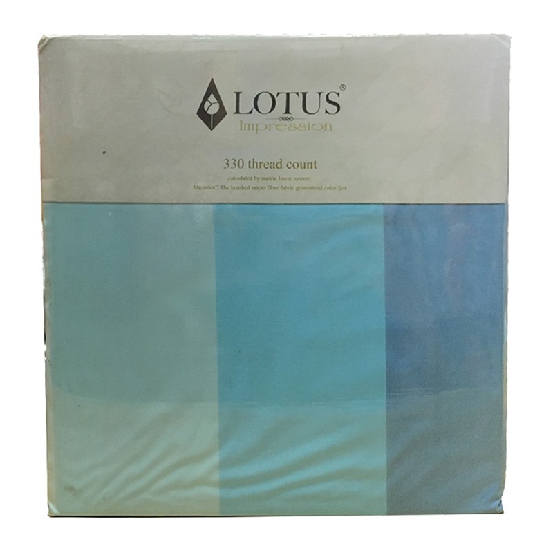 ราคาพิเศษ!! โลตัส ผ้าปูที่นอน 6 ฟุต รุ่น LI-SD-07B สีฟ้า แพ็ค 5 ชิ้น LOTUS Bed Sheet Set 6 ft #LI-SD-07B Blue (5 pcs)