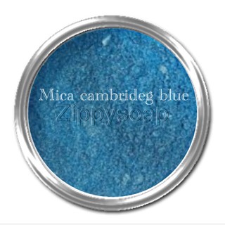 Mica สีฟ้า Cambrideg Blue 30g 004135 สินค้าเป็นวัตถุดิบเครื่องสำอางค์