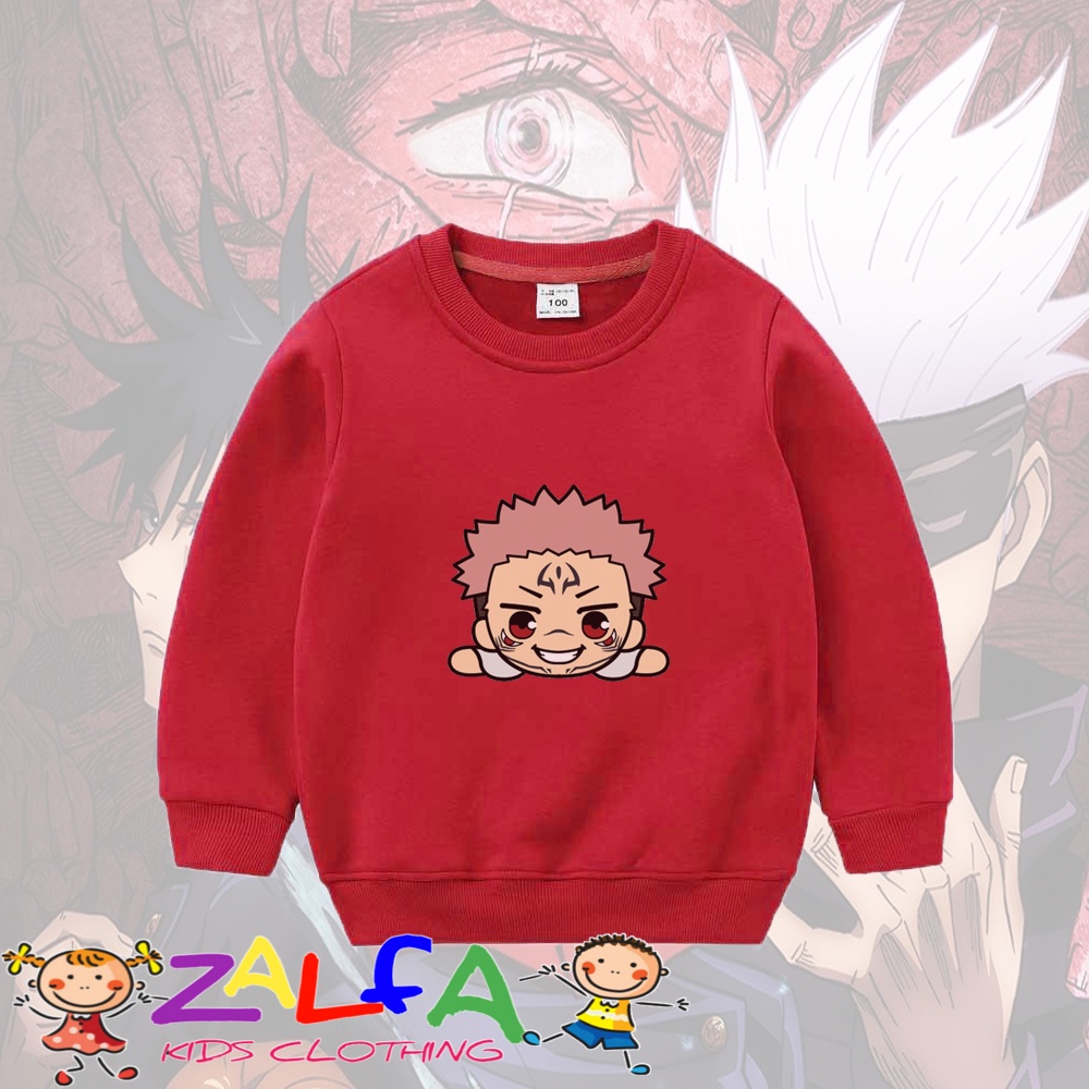 Jujutsu Kaisen Ryomen Sukuna อะนิเมะมังงะเสื้อกันหนาวเด็ก