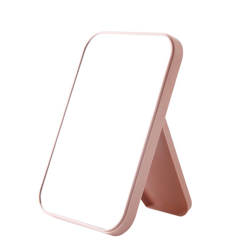 กระจกพับแต่งหน้าแบบพกพา ขนาดเล็กทรงสี่เหลี่ยม ตั้งโต๊ะ แต่งหน้า - รูปที่ 5