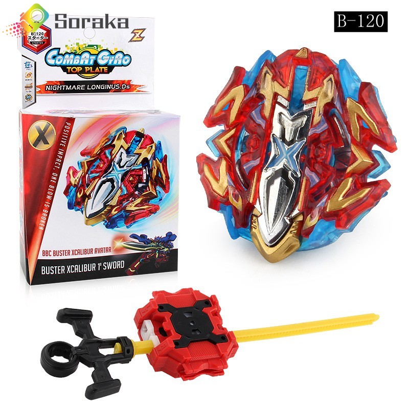 Soraka 7 รูปแบบ Beyblade Top Spin ของเล่นพร้อม Launcher พร้อมกล่องเด็กเด็ก