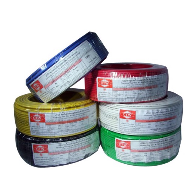 สายไฟ THW ยี่ห้อ CTW ขนาด 2.5 SQ.MM ความยาว 100 เมตร