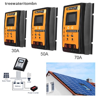 (Tt) Mppt ตัวควบคุมการเก็บประจุพลังงานแสงอาทิตย์ 12 24V 30 50 70A USB 5V LCD