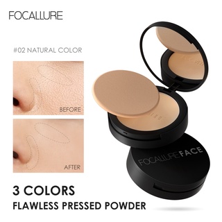 FOCALLURE แป้งฝุ่นอัดแข็ง เนื้อแมตต์ ปกปิดรูขุมขน ติดทนนาน มี 3 เฉดสี คุมมัน 12 ชม