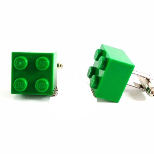 KEMEJA Houseofcuff Cufflink Lego Green Cuff Shirt Button Cuffs