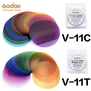 พร้อมส่ง GODOX V-11C หรือ V-11T ตัวกรองสีสำหรับ AK-R16 หรือ AK-R1 สำหรับ GODOX V1 แฟลช Speedlite