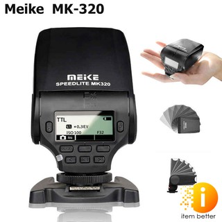 MeiKe MK320 TTL แฟลชมินิแฟลช Speedlite สำหรับกล้องมิลเลอร์เลส