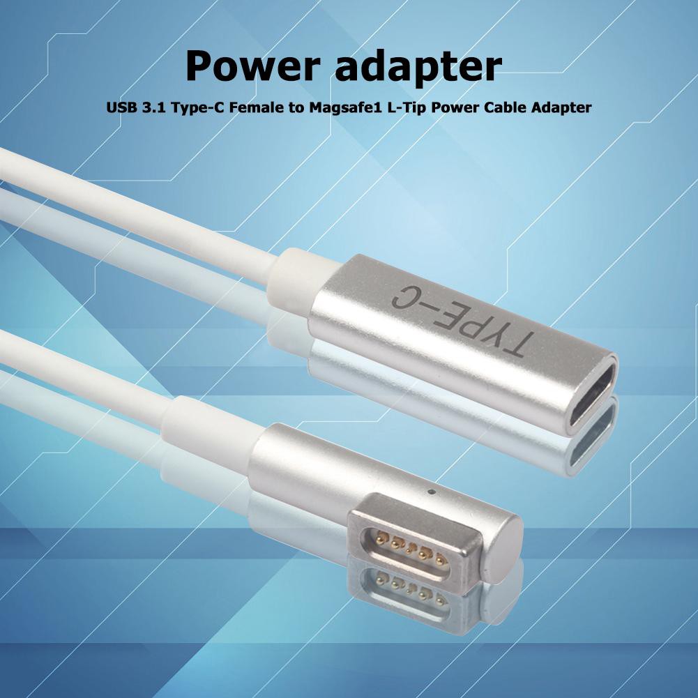 อะแดปเตอร์สายเคเบิ้ล 90 W Usb Type C Female To Magsafe 1 L Tip สําหรับ Macbook Air Pro