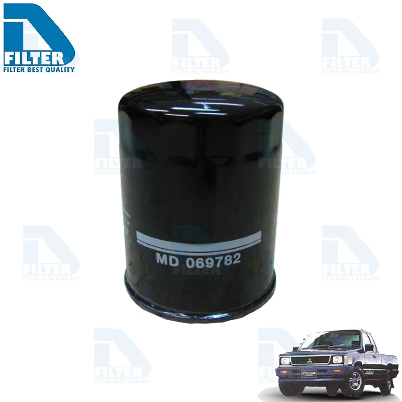กรองน้ำมันเครื่อง Mitsubishi มิตซูบิชิ ไซโคลน Cyclone (เครื่อง 2.5) By D Filter (ไส้กรองน้ำมันเครื่อง) RO176