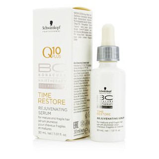 SCHWARZKOPF BC Time Restore Q10 Plus Rejuvenating Serum (For Mature and Fragile Hair) Size: 30ml/1.01oz