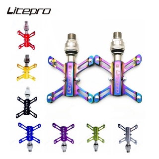 Litepro ที่เหยียบปั่นจักรยาน แบบปลดเร็ว อัลลอย กันลื่น 320 กรัม สําหรับรถจักรยานเสือภูเขา 412 BMX