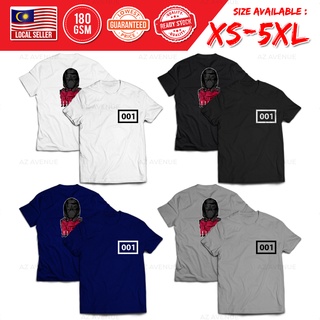 เสื้อตราหานคู่ - เกมปลาหมึกเกาหลีภาพยนตร์แขนสั้น[XS-5XL]เสื้อยืดเสื้อยืดเสื้อยืดBajuSQD-0018