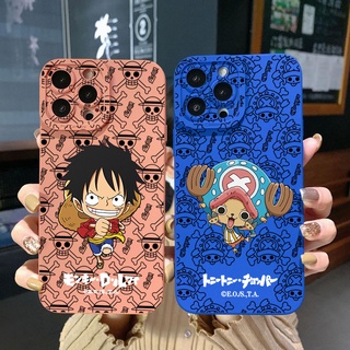 เคสโทรศัพท์มือถือ ขอบสี่เหลี่ยม ลาย One Piece Luffy Chopper สําหรับ POCO X4 Pro M4 M3 Pro 5G X3 NFC GT F3