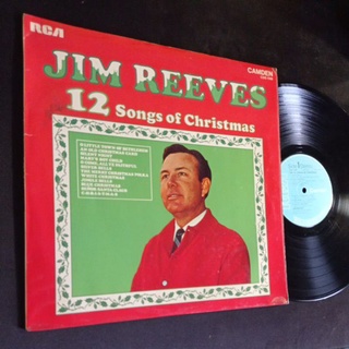 แผ่นเสียง 12 นิ้ว Jim Reeves 12 Song of Christmas นักร้องเพลงยอดนิยม ทดลองฟังได้ครับ