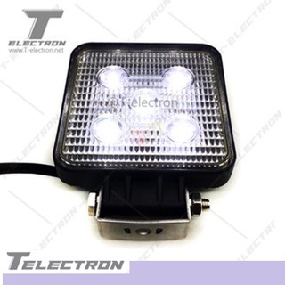 ไฟสปอร์ตไลท์ ติดรถ หลอด LED 5 ดวง 15W แบบสี่เหลี่ยม