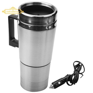 Car Heating Kettle, Simple 12V 300Ml Portable in Car Coffee Maker Tea Pot Vehicle Heating Cup Lid Outdoor Water Bottle Electric Tea Kettle