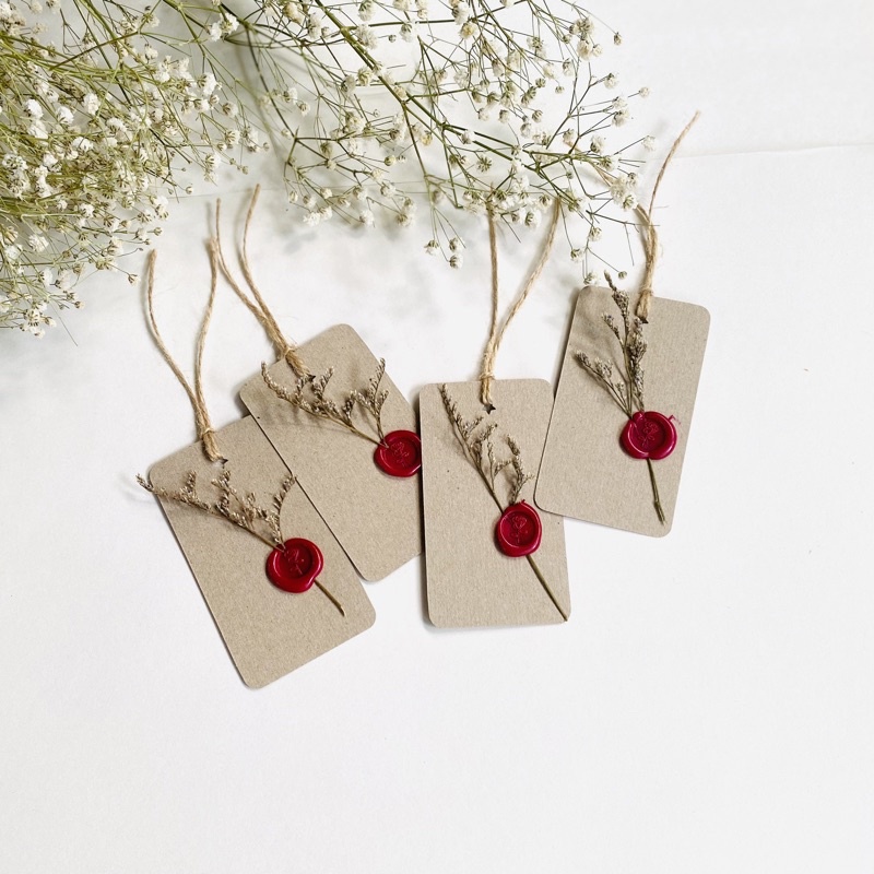𝓁𝒾𝓁𝒾 ☆ ป้ายแท็ก Thank you Tag ประทับครั่งแซมแคสเปีย waxseal