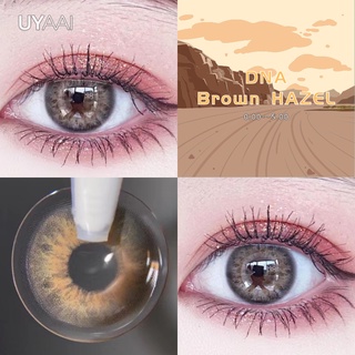 【graded Lens】uyaai DNA Taylor brown hazel คอนแทคเลนส์นิ่ม สีน้ําตาล 2 ชิ้น