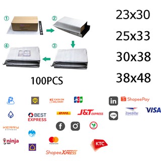 ถุงด่วน 100 ใบ 170X300 mm. 229X305 mm. 254X330 mm. 305X380 mm. 381X483 mm. ซองไปรษณีย์ ซองพลาสติก ซองกันน้ำ