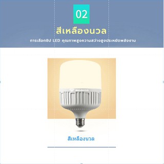 หลอดไฟLED 50w LED สีวอร์ม หลอดไฟจัมโบ้หลอดไฟตุ้ม หลอดถังหลอดไฟทรงกระบอกไฟตลาดนัด ไฟกลางคืน  หลอดไฟประหยัดไฟ