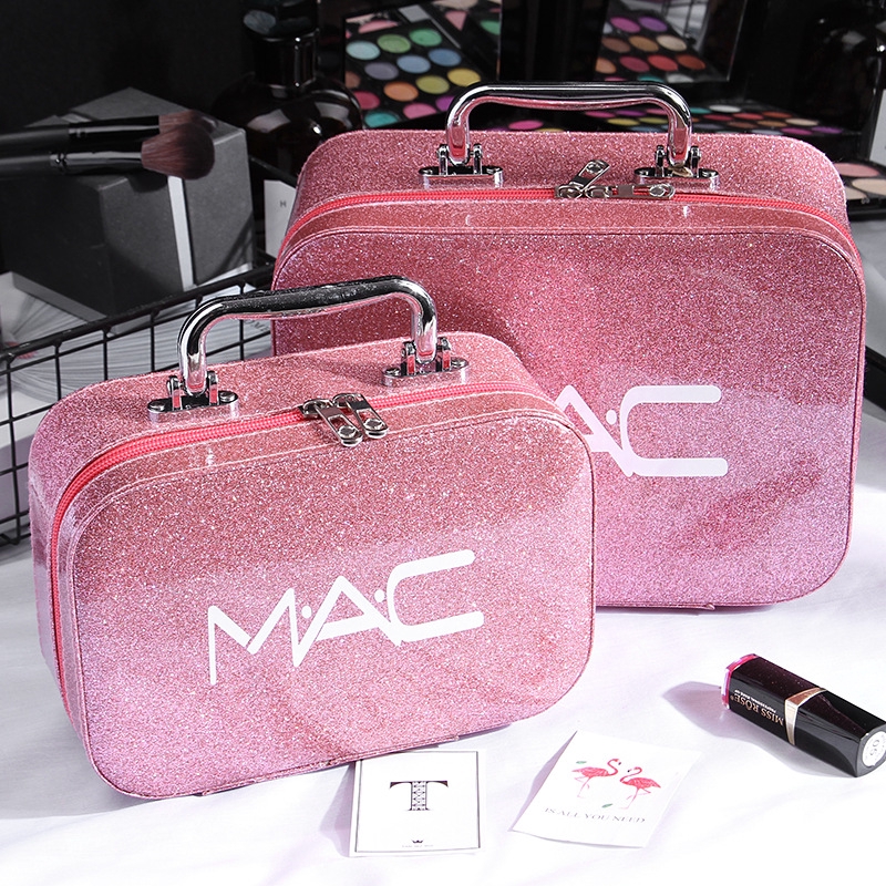 ใหม่ความจุขนาดใหญ่ MAC เดินทางกระเป๋าเครื่องสำอางกระเป๋าเครื่องสำอางล้างถุงเก็บกระเป๋าเครื่องสำอางแบบพกพา