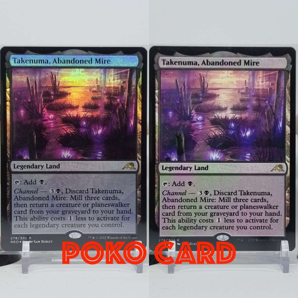 Takenuma, Abandoned Mire การ์ด Magic The Gathering ของแท้ จากชุด Kamigawa Neon Dynasty