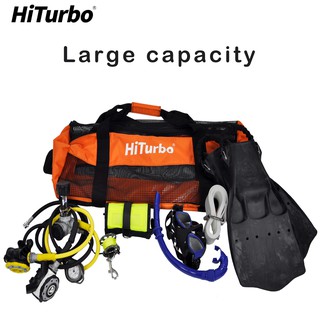 Hiturbo 60L กระเป๋าใส่อุปกรณ์ดําน้ําความจุขนาดใหญ่  การดำน้ำ, ว่ายน้ำ, ปีนเขา, ห้องออกกำลังกายใช้กระเป๋าเป้สะพายหลัง