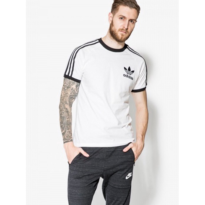 sobre Contestar el teléfono Humilde Adidas Original AZ 8128 เสื้อยืดสีขาวสำหรับผู้ชาย Casual | Shopee Thailand