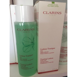 พร้อมส่ง ฉลากไทย💯✅CLARINS Toning Lotion With iris Alcohol-free 200 ml