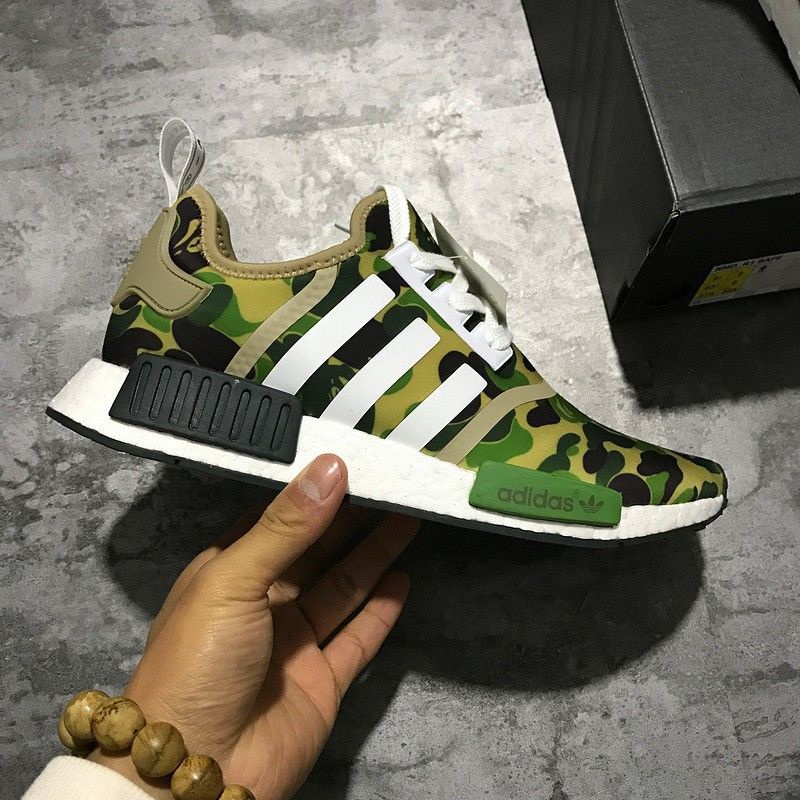 carolino Rápido mezcla Original Adidas NMD Bape x BA7326 mens womens running shoes sneakers ready  stock | Shopee Thailand